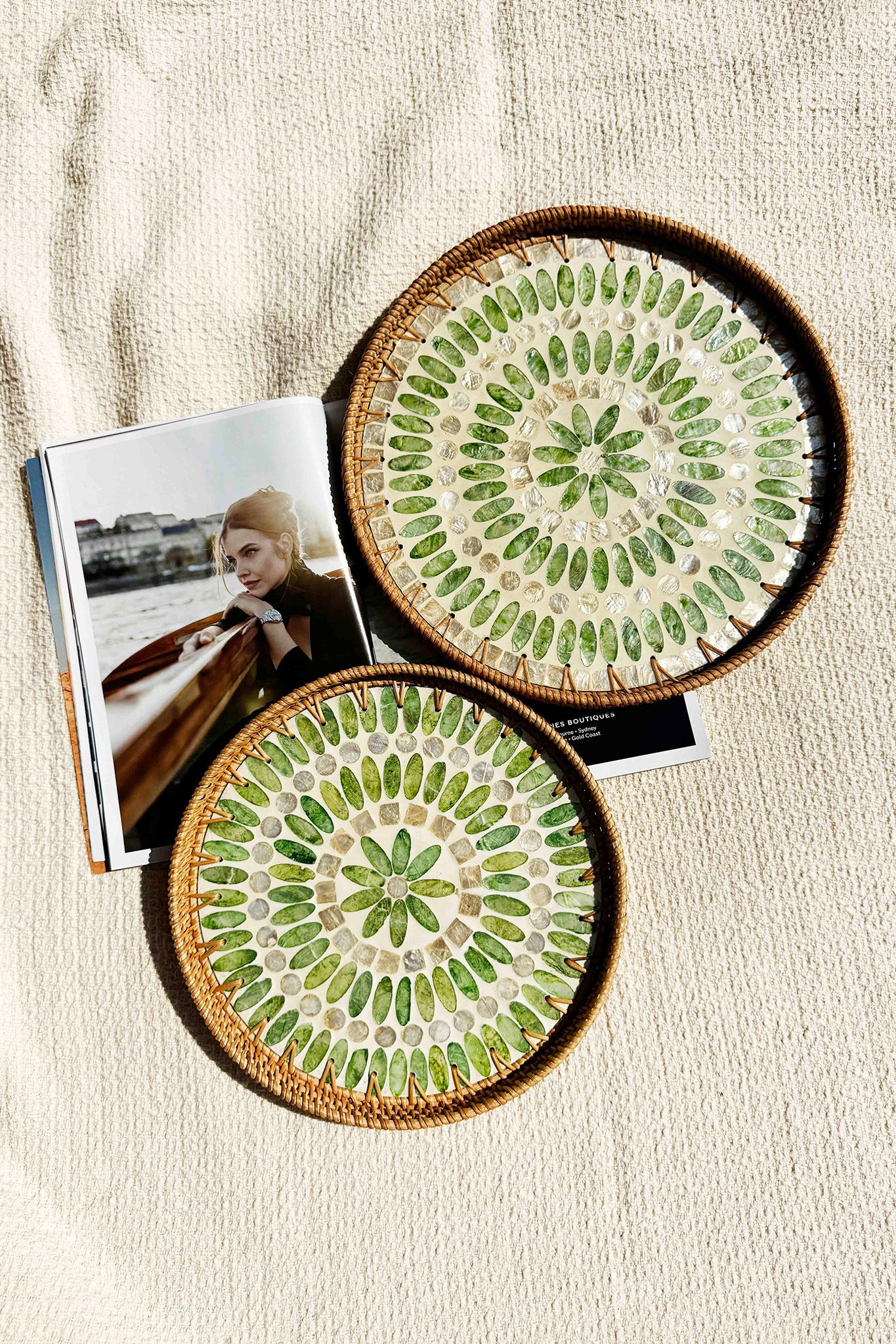 Celestial Bloom Tray Set - Olive | Sage and Paige AUS.