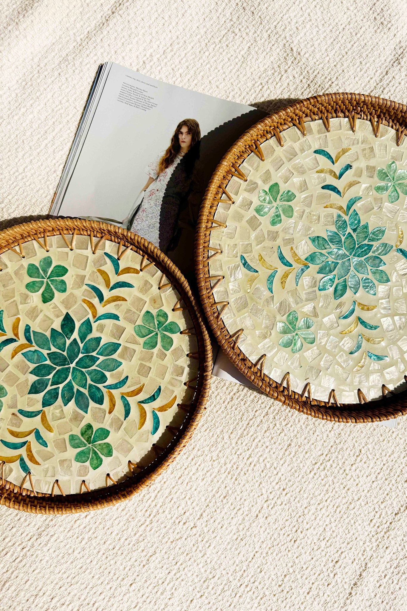 Wildflowers Tray Set - Green Multi | Sage and Paige AUS.