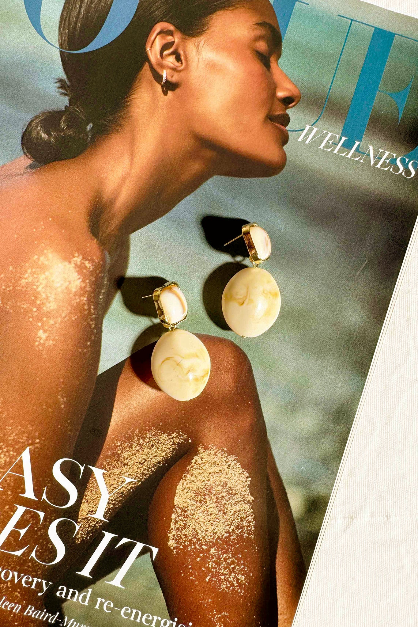 Chilled Cocktails Earrings - Beige | Sage and Paige AUS.