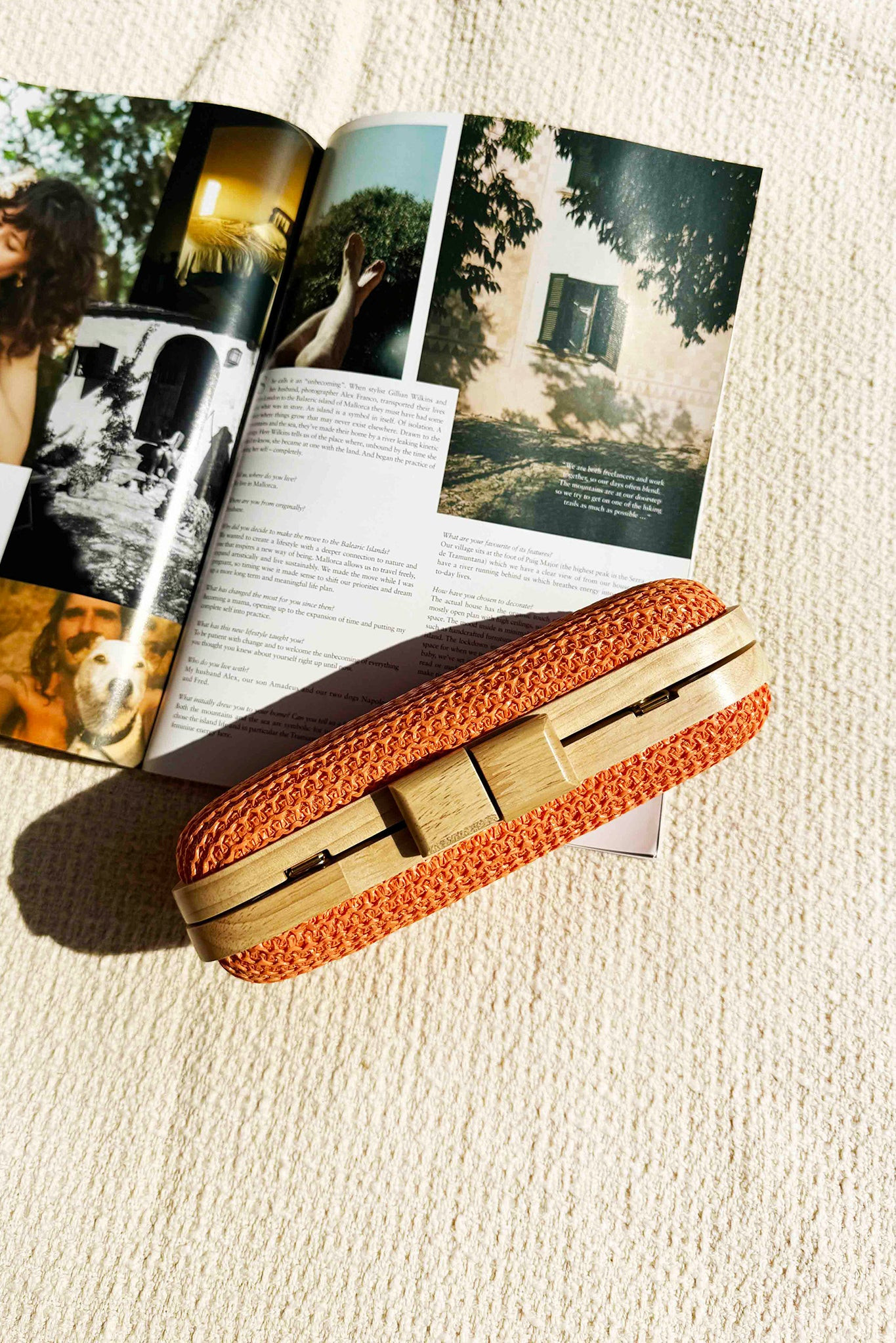 Amber Dusk Clutch Bag - Orange | Sage and Paige AUS.