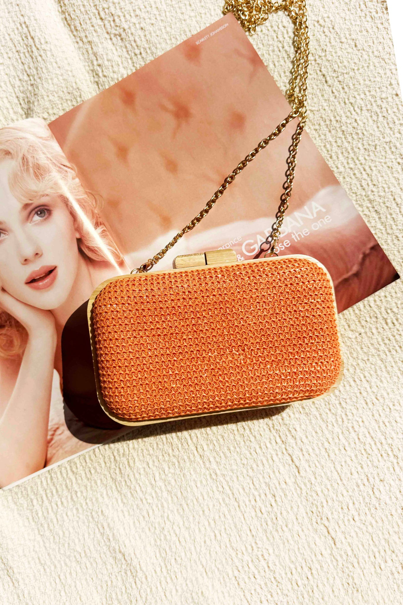 Amber Dusk Clutch Bag - Orange | Sage and Paige AUS.