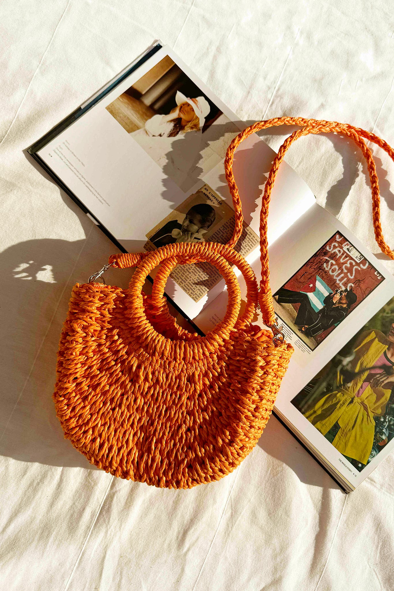 Crochet Club Bag - Orange | Sage and Paige AUS.