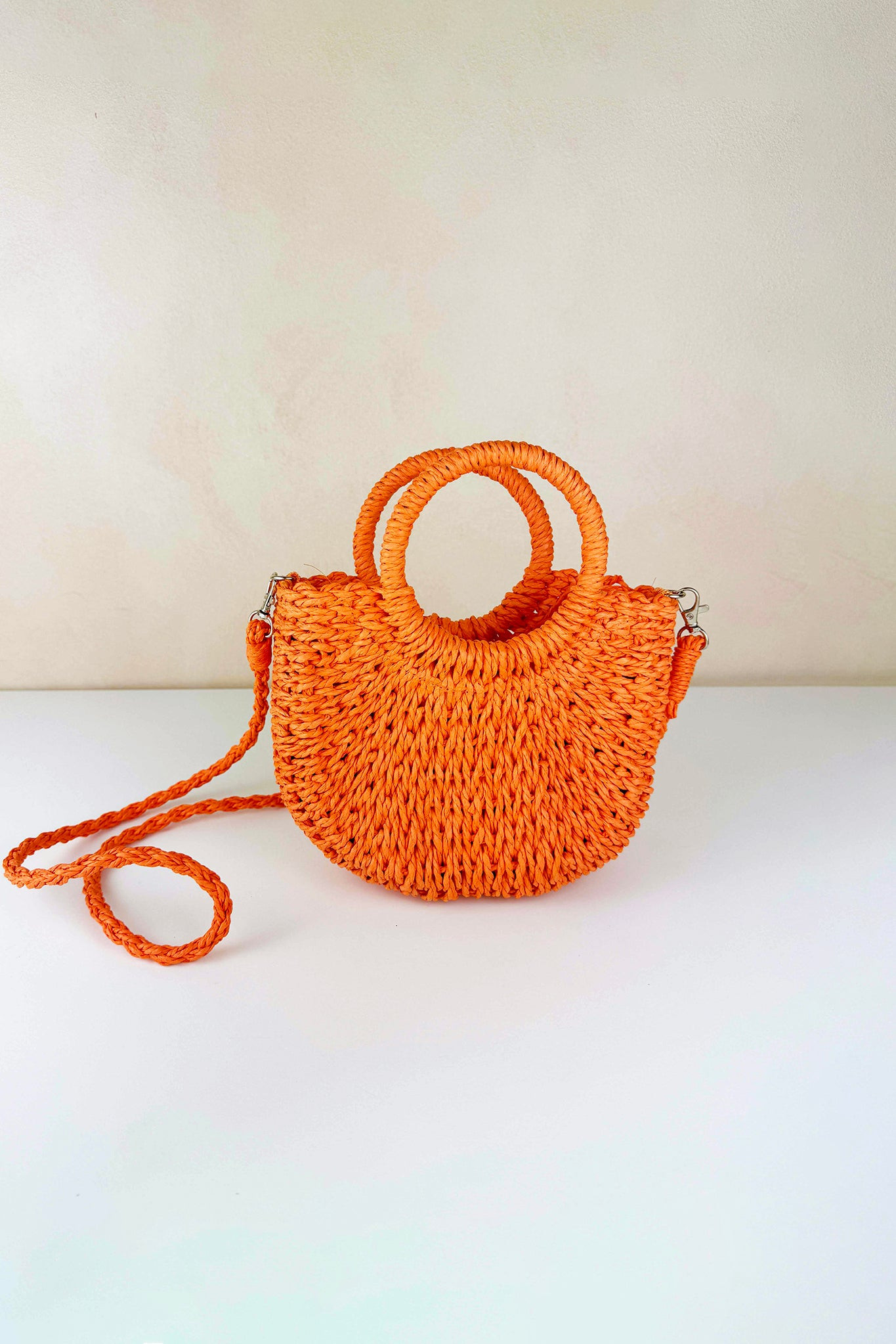 Crochet Club Bag - Orange | Sage and Paige AUS.