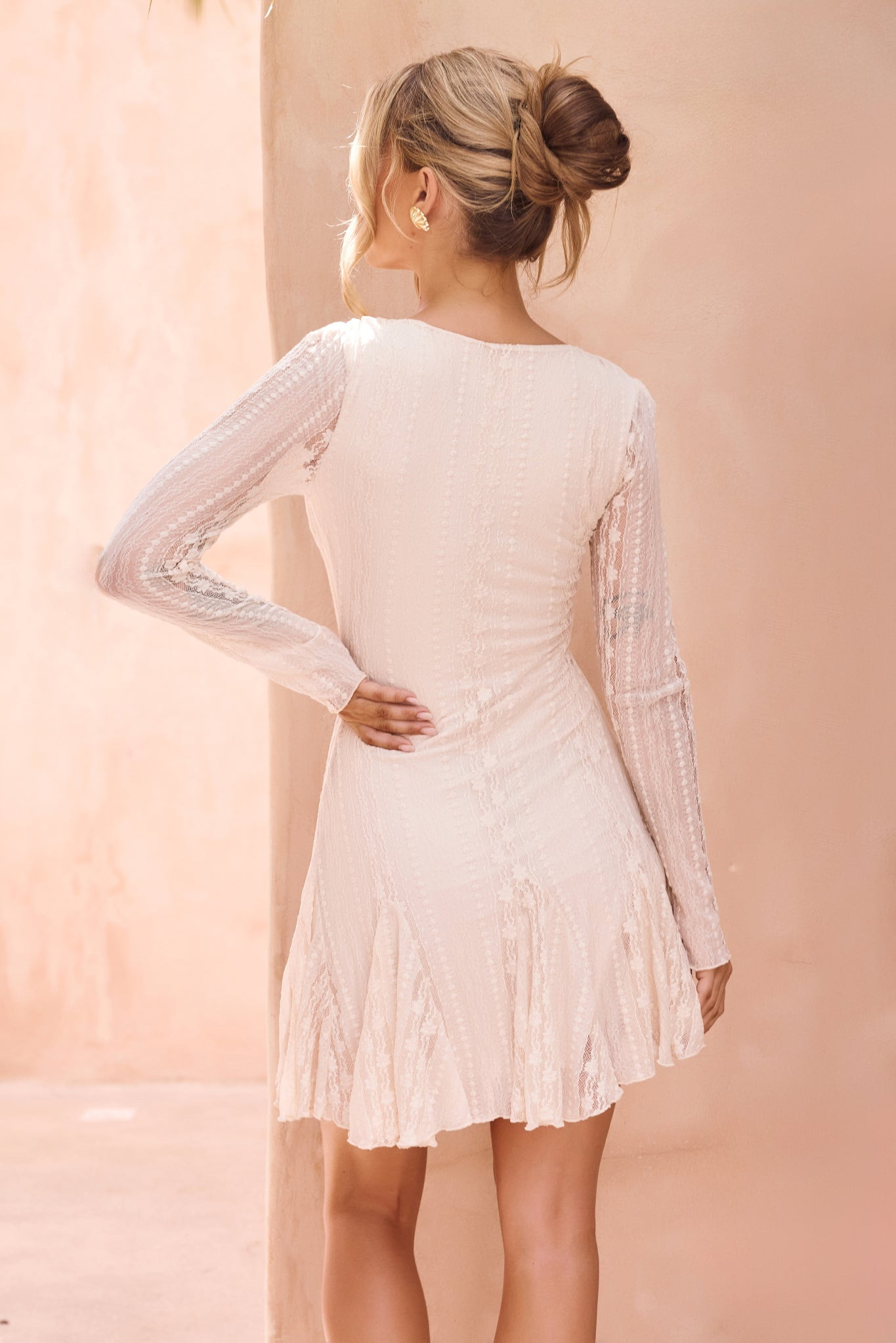 Fiona Mini Dress - Ivory | Sage and Paige AUS.