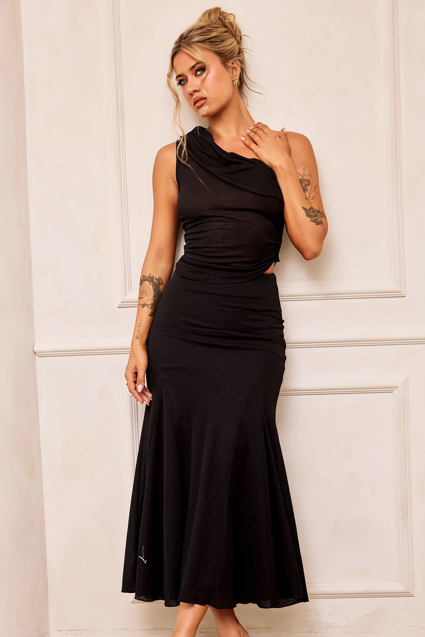 Picture Perfect Maxi Skirt - Black