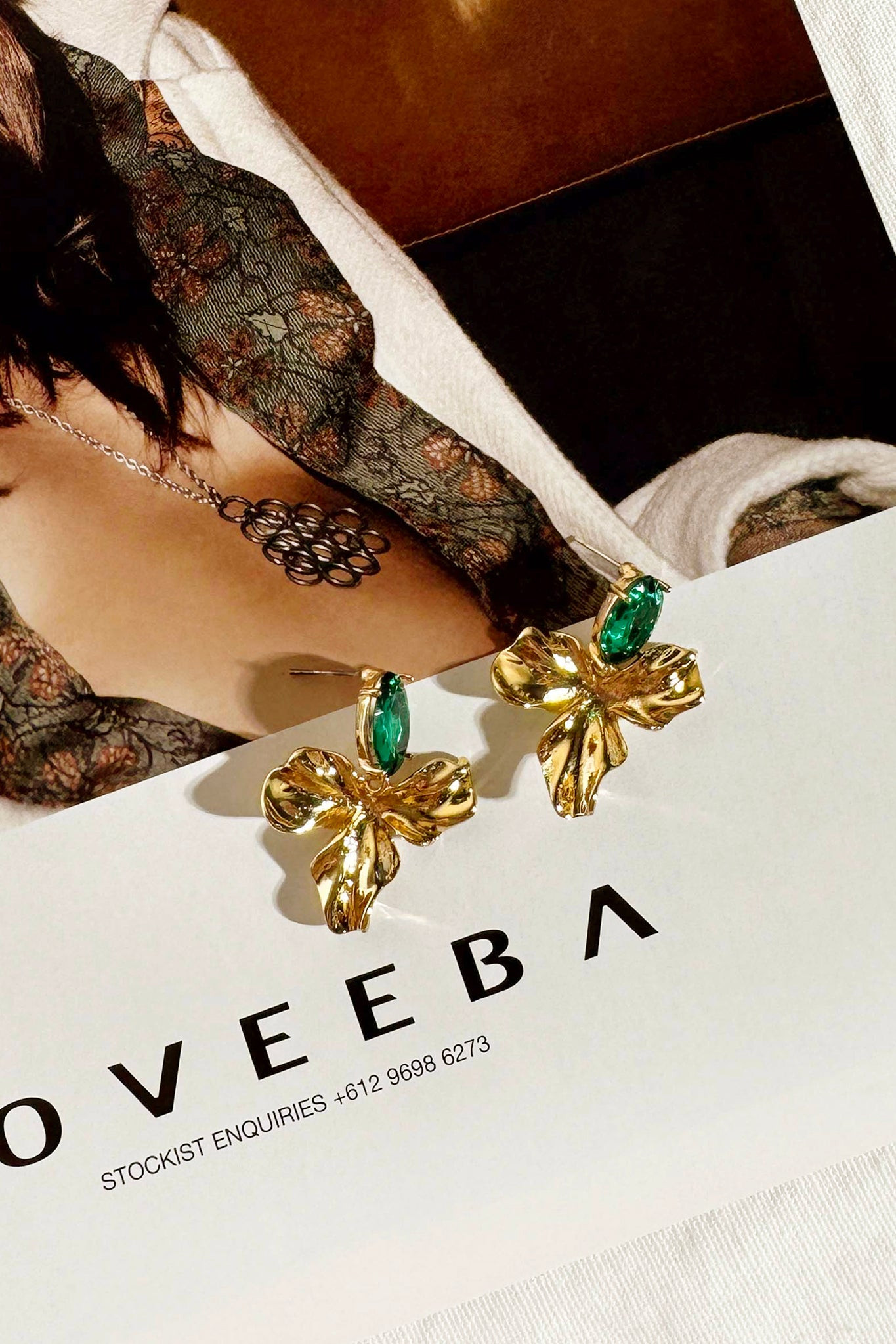 Verdant Muse Earrings - Green