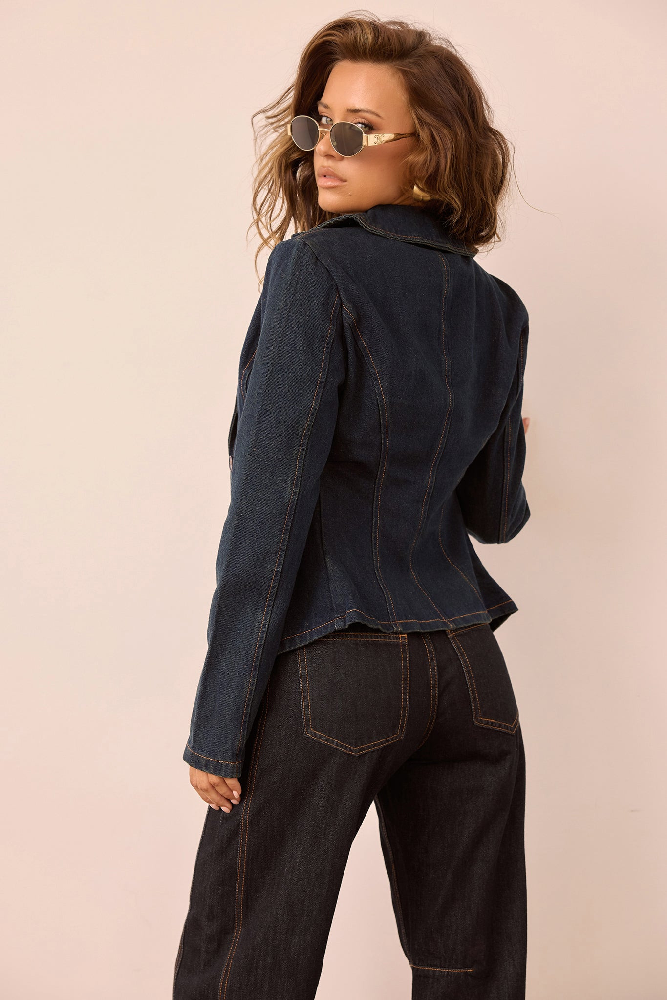 Moxie Denim Blazer - Denim Blue