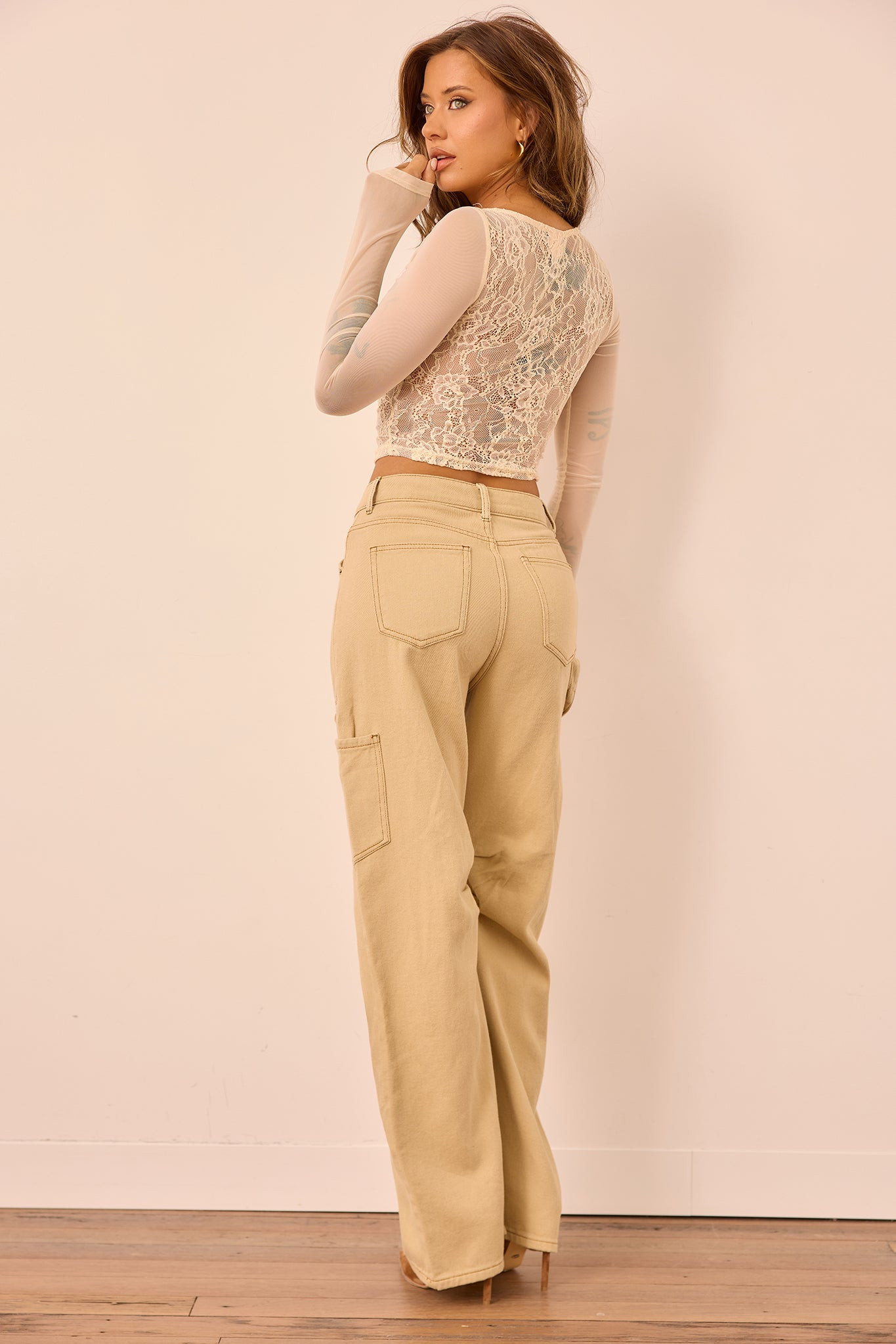 Urban Utility Denim Jeans - Stone