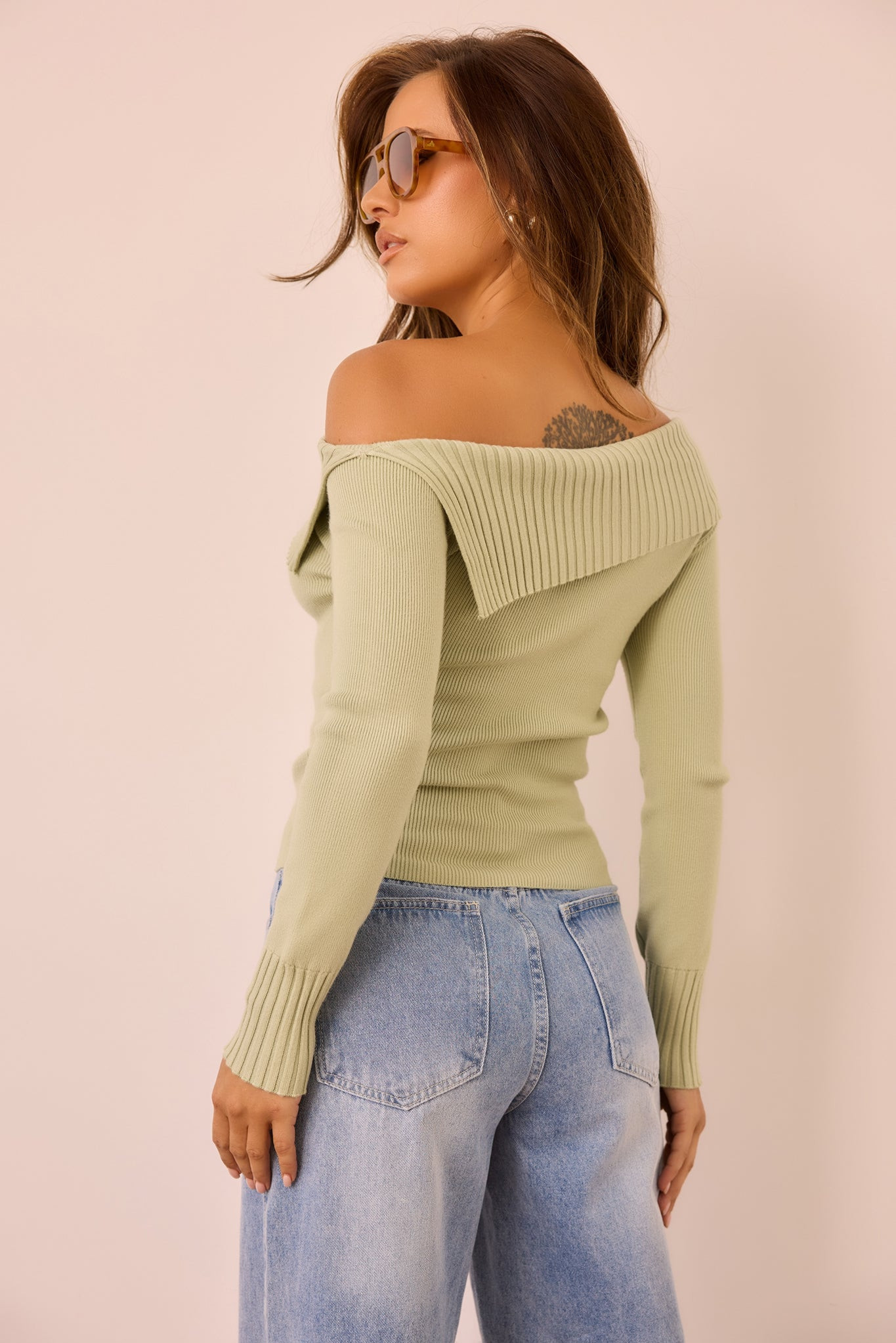 Soft Touch Knit Top - Sage