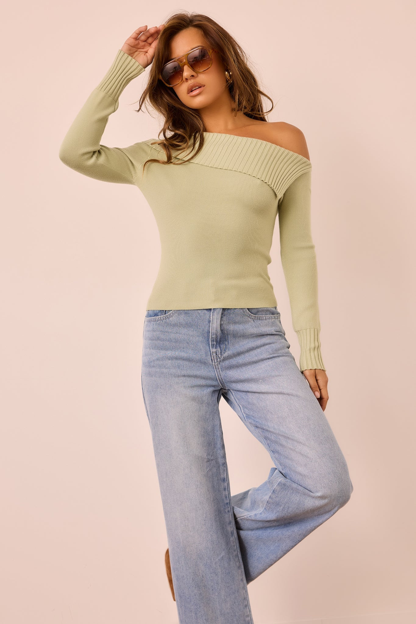 Soft Touch Knit Top - Sage