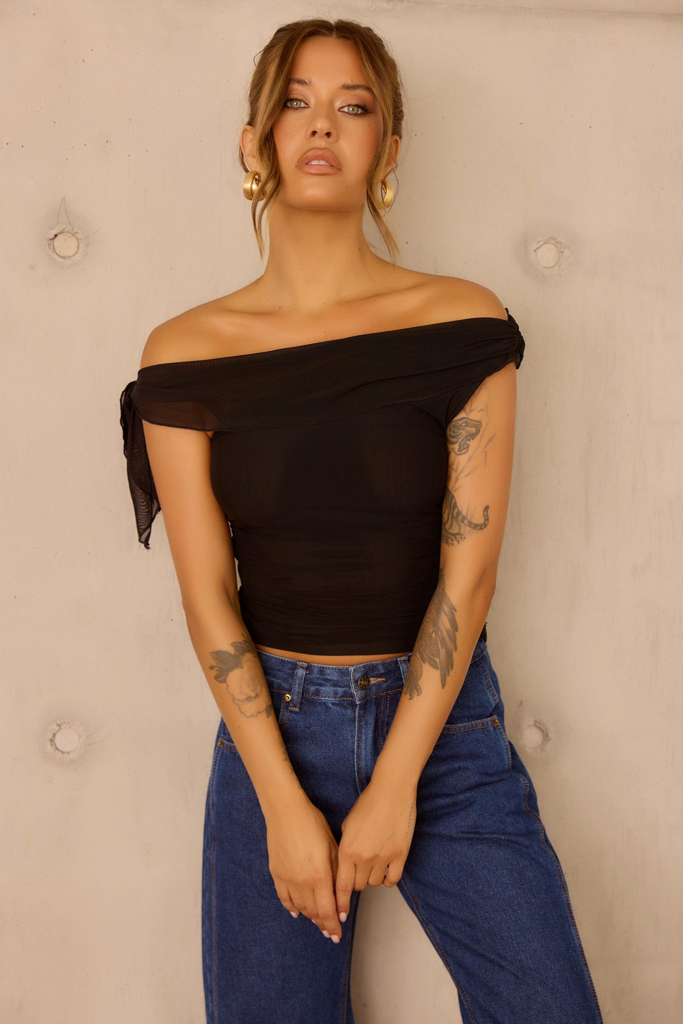 Real Deal Mesh Top - Black