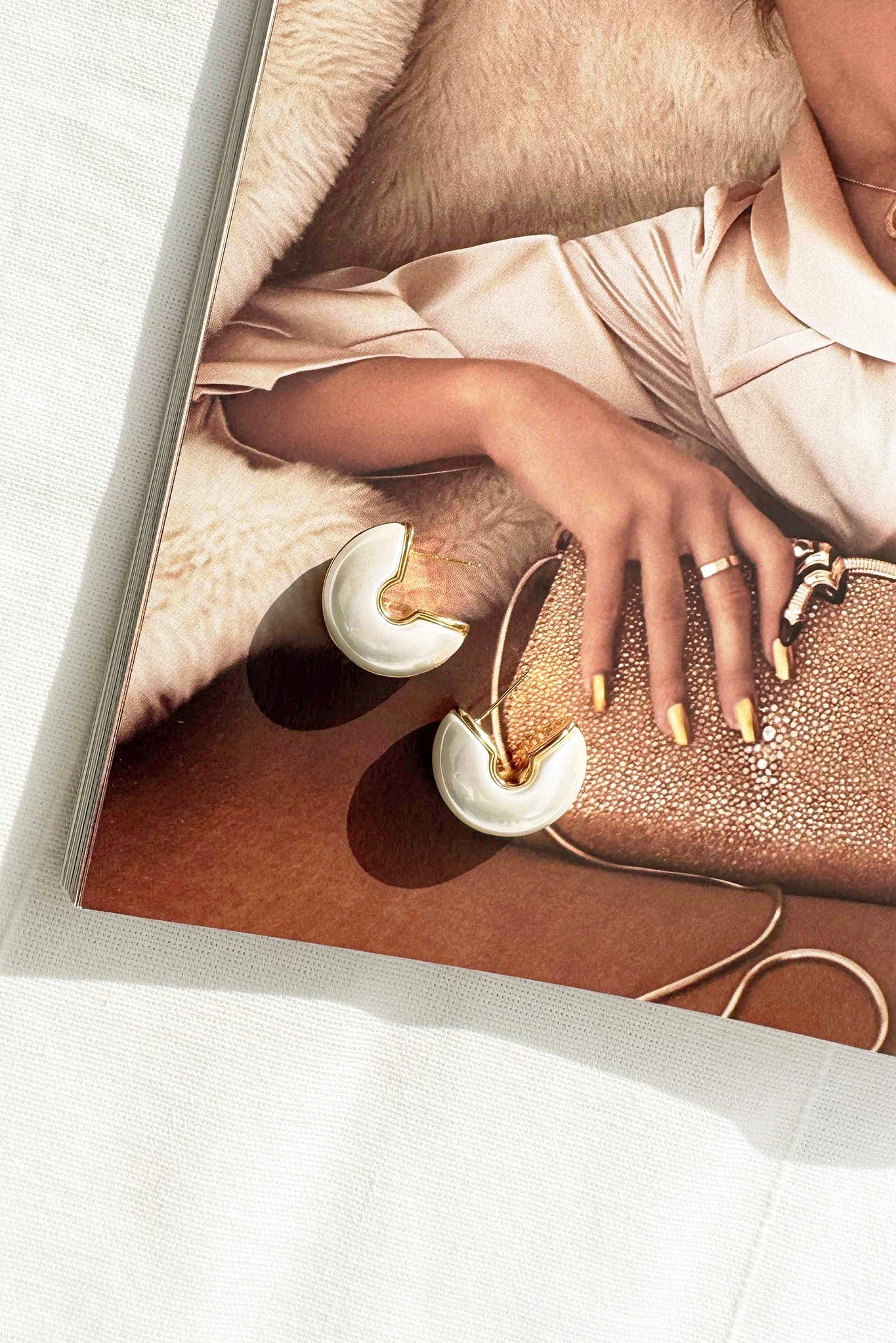 Marris Earrings - White