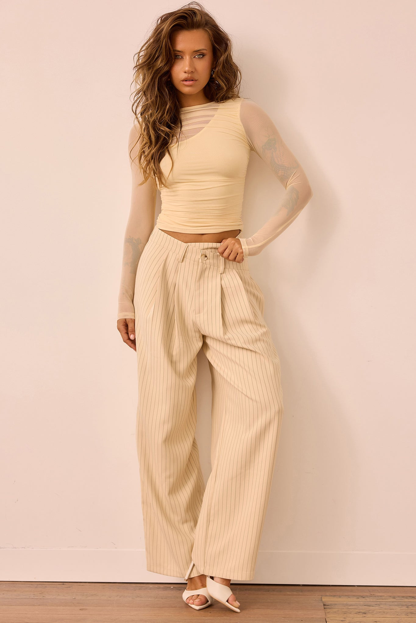 You Got This Woven Pants - Cream
