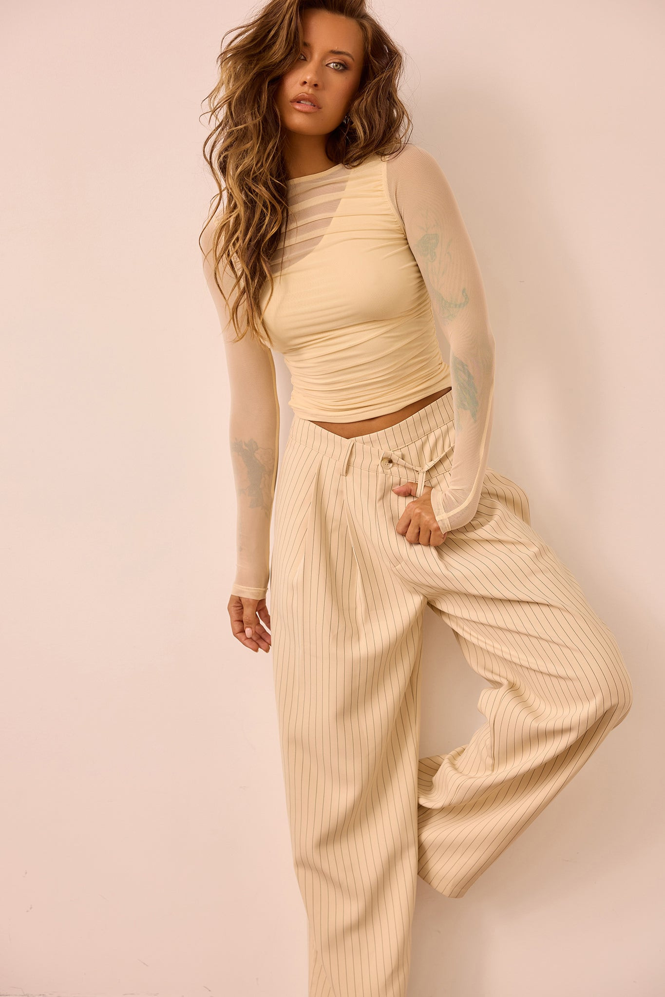 You Got This Woven Pants - Cream