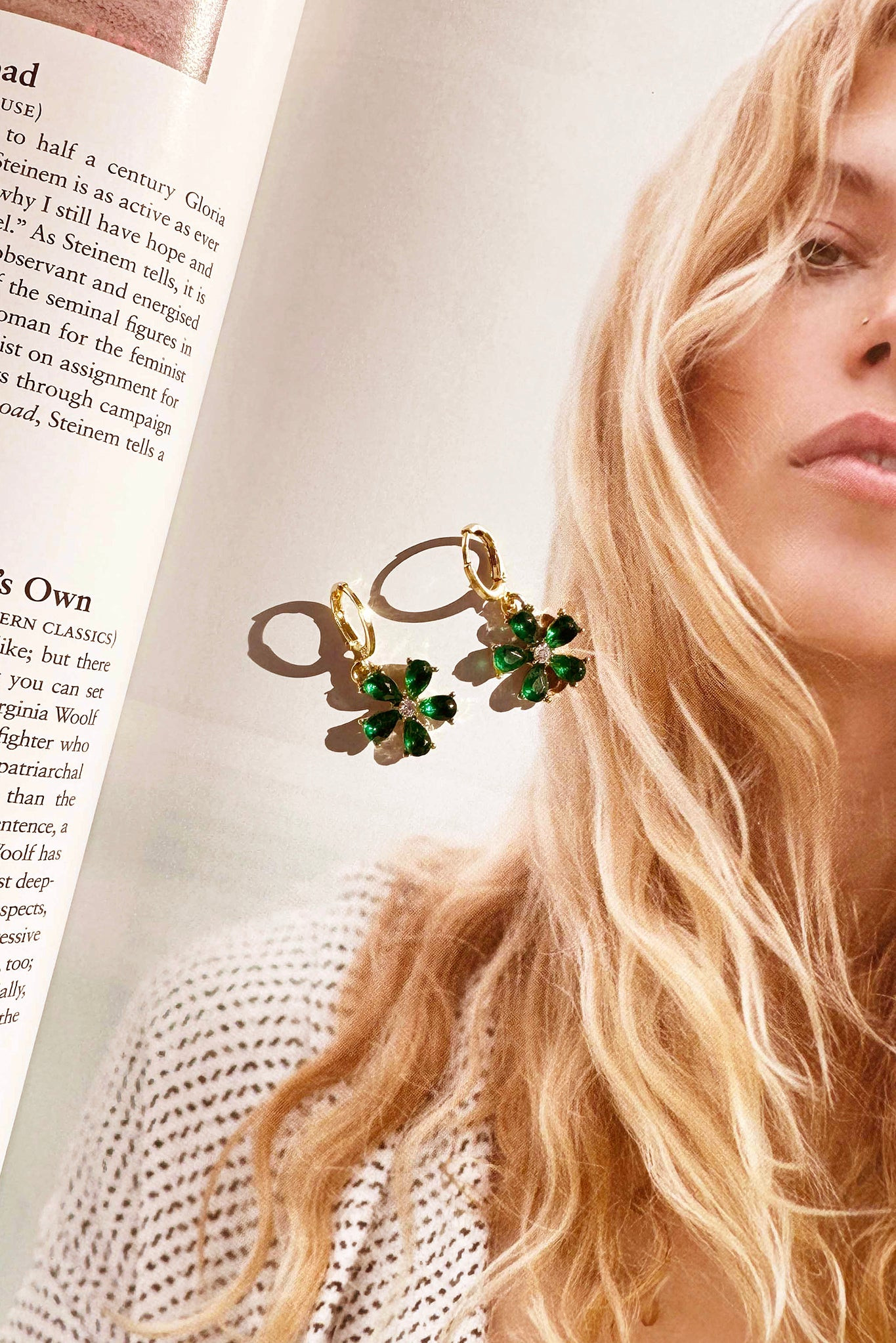 Painted Promises Earrings - Green