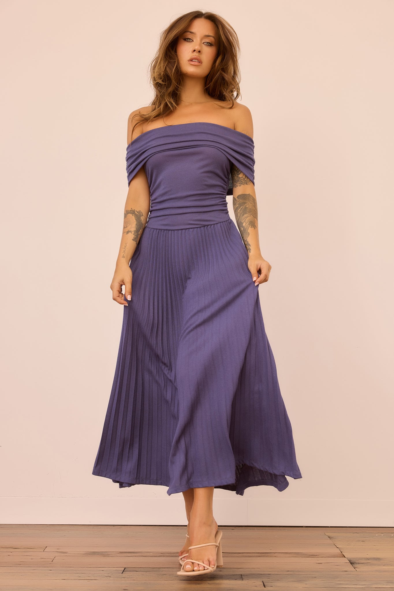 Refined Edge Jersey Maxi Dress - Midnight Blue