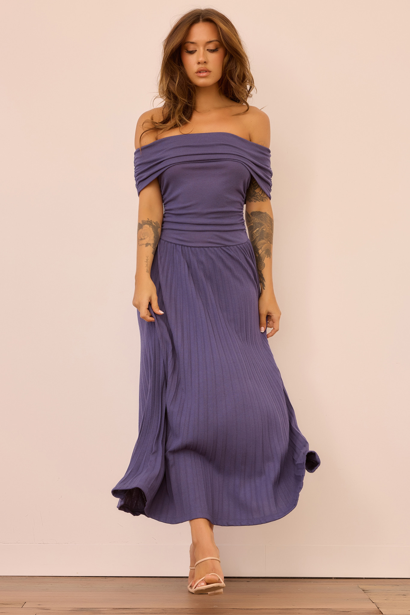 Refined Edge Jersey Maxi Dress - Midnight Blue