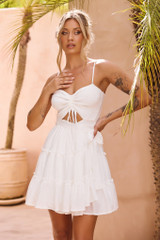 Twilight Mini Dress - White | Sage and Paige AUS.