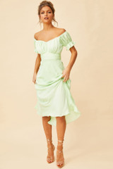 Swing Dancin' Midi Dress - Green | Sage and Paige AUS. Swing Dancin' Midi Dress - Green | Sage and Paige AUS.