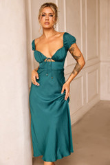 Jasmine Midi Dress - Forest Green | Sage and Paige AUS. Jasmine Midi Dress - Forest Green | Sage and Paige AUS.