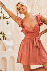 Fairytale Ending Mini Dress - Rose | Sage and Paige AUS.