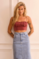 Walk On Fire Top - Antique Rose | Sage and Paige AUS.