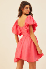 Italian Summer Mini Dress - Watermelon | Sage and Paige AUS.