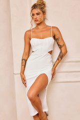 Beth Midi Dress - White | Sage and Paige AUS. Beth Midi Dress - White | Sage and Paige AUS.