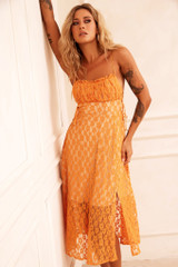 Ease Up Midi Dress - Mustard | Sage and Paige AUS.
