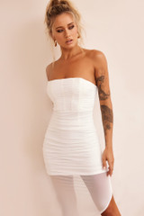 Soho Midi Dress - White | Sage and Paige AUS.