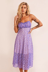 Ease Up Midi Dress - Purple | Sage and Paige AUS.