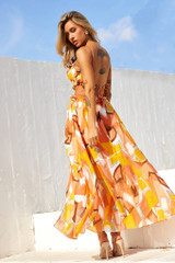 Meanwhile Maxi Dress - Orange | Sage and Paige AUS. Meanwhile Maxi Dress - Orange | Sage and Paige AUS.