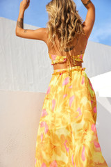 Early Sunset Maxi Dress - Yellow | Sage and Paige AUS.