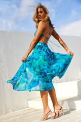 Havana Bloom Maxi Dress - Blue Multi | Sage and Paige AUS. Havana Bloom Maxi Dress - Blue Multi | Sage and Paige AUS.