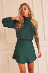 Differences Mini Dress - Forest Green | Sage and Paige AUS.