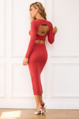 Blessed Midi Dress - Maroon | Sage and Paige AUS. Blessed Midi Dress - Maroon | Sage and Paige AUS.