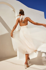 Her Statement Midi Dress - Beige | Sage and Paige AUS.