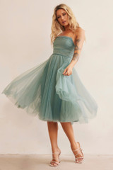 Swingin' It Midi Dress - Sage | Sage and Paige AUS.