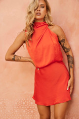 My Feelings Mini Dress - Red | Sage and Paige AUS.