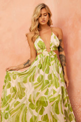 Forest Favors Maxi Dress - Green | Sage and Paige AUS.