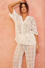 Heat Wave Crochet Pants - White | Sage and Paige AUS. Heat Wave Crochet Pants - White | Sage and Paige AUS.