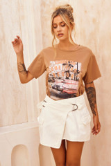 One To Want Mini Skirt - White | Sage and Paige AUS.