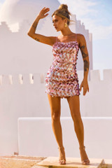 Sparks Fly Mini Dress - Pink Gold | Sage and Paige AUS.