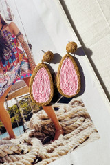Unique Touch Earrings - Pink | Sage and Paige AUS.