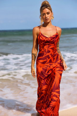 May In A Mood Maxi Dress - Red Multi | Sage and Paige AUS.