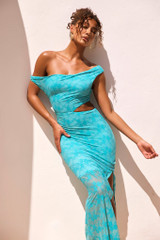 Moon Child Maxi Dress - Aqua | Sage and Paige AUS.