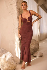 Eternal Muse Maxi Dress - Chocolate | Sage and Paige AUS. Eternal Muse Maxi Dress - Chocolate | Sage and Paige AUS.