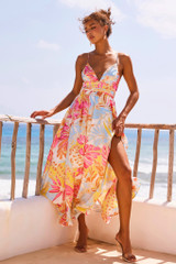 New Fantasy Maxi Dress - Pink Multi | Sage and Paige AUS. New Fantasy Maxi Dress - Pink Multi | Sage and Paige AUS.