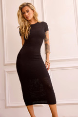 Perfectly Pretty Knit Maxi Dress - Black | Sage and Paige AUS. Perfectly Pretty Knit Maxi Dress - Black | Sage and Paige AUS.