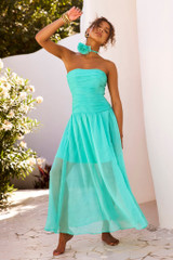 The Briana Maxi Dress - Sea Green | Sage and Paige AUS.